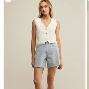 Z Supply Porter Denim short in Faded Indigo